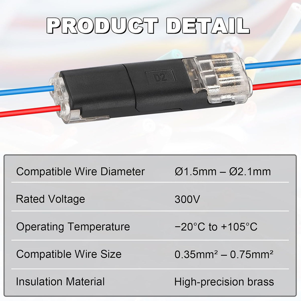 SnapWire™ Double-Wire Quick-Connect Electrical Connectors