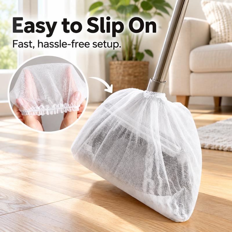 SweepEase™ Disposable Broom Dust Covers