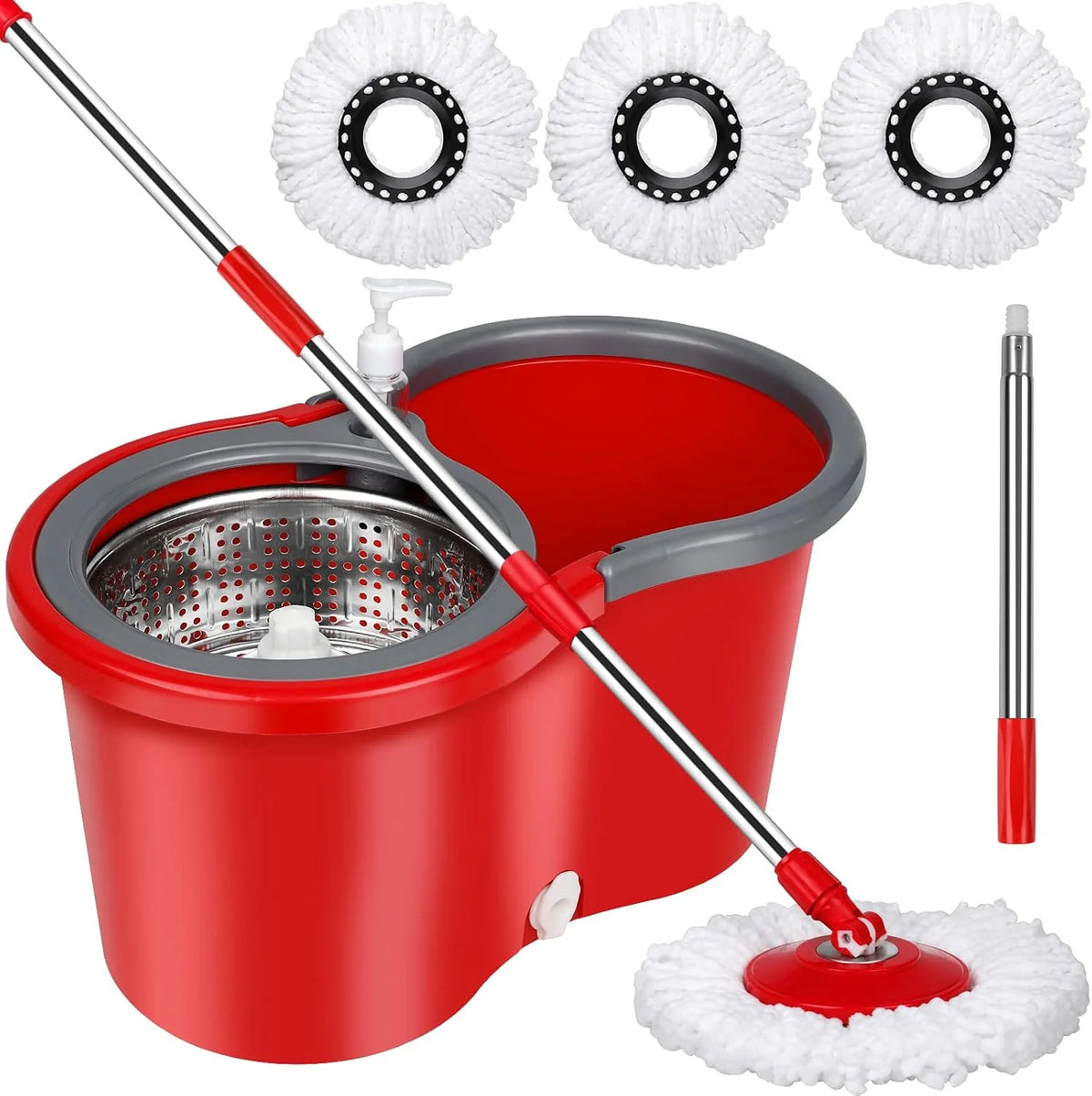 MopEase™ 360° Spin Mop & Bucket Set