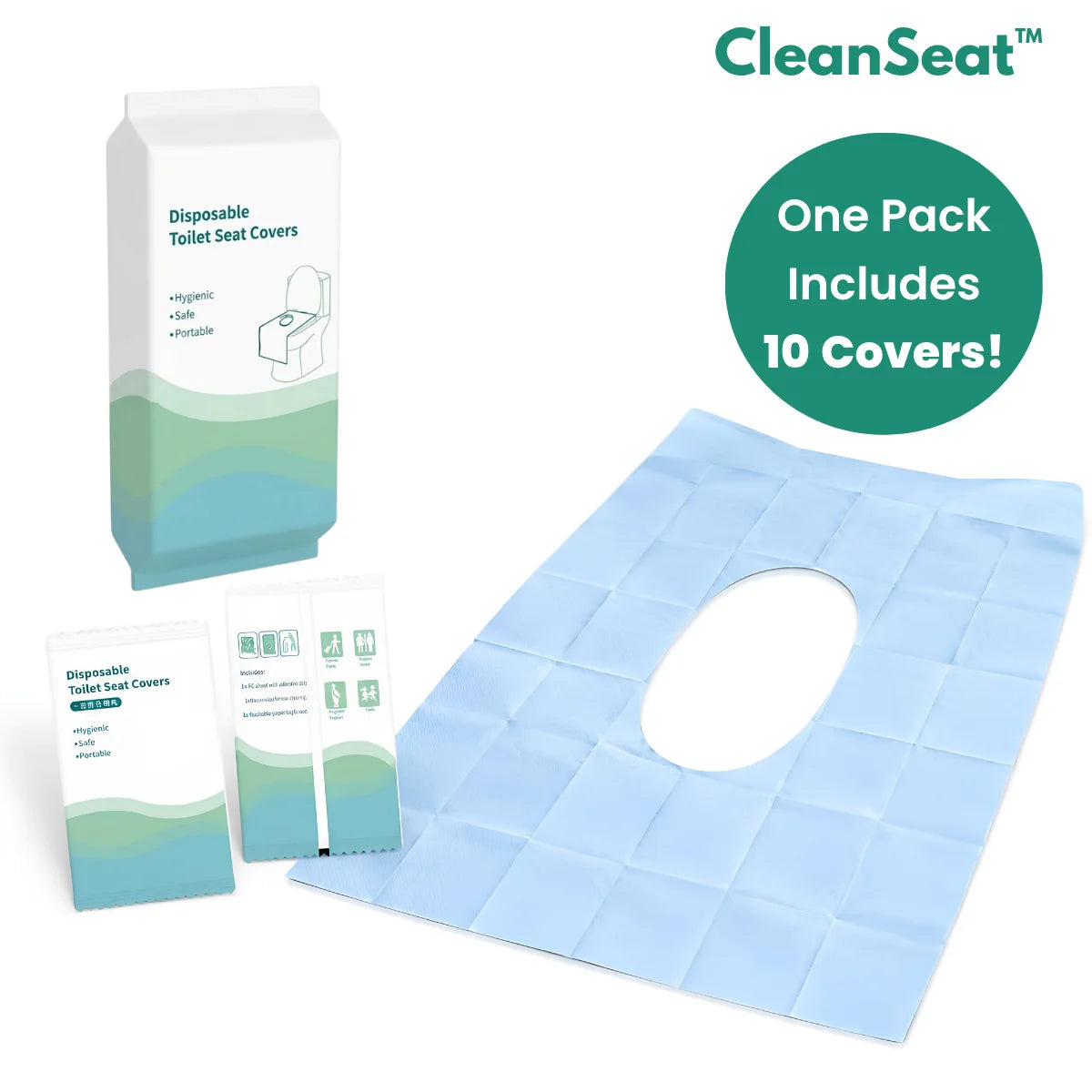 CleanSeat™ Disposable Toilet Seat Cover
