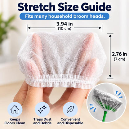 SweepEase™ Disposable Broom Dust Covers