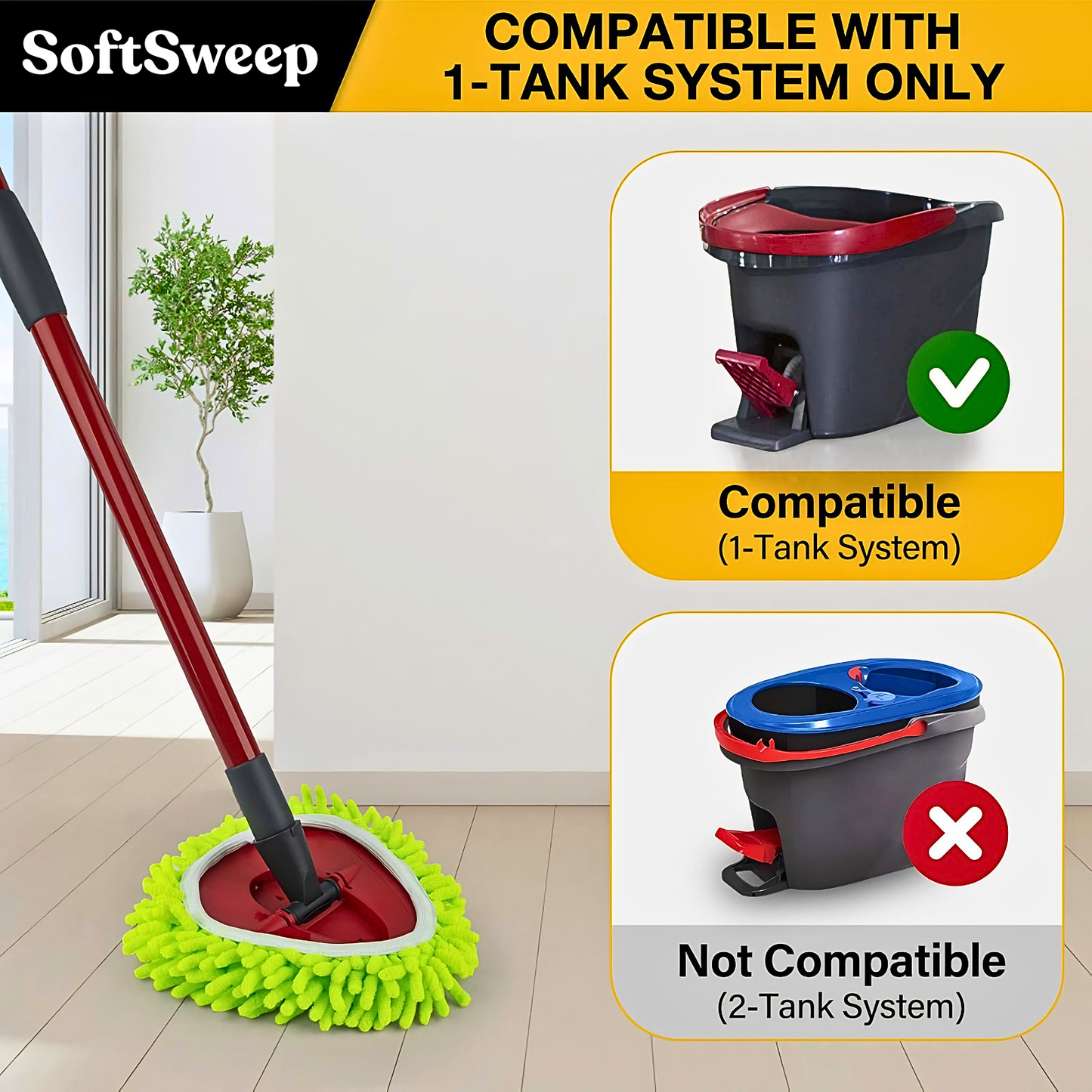 SoftSweep™ Mop Heads