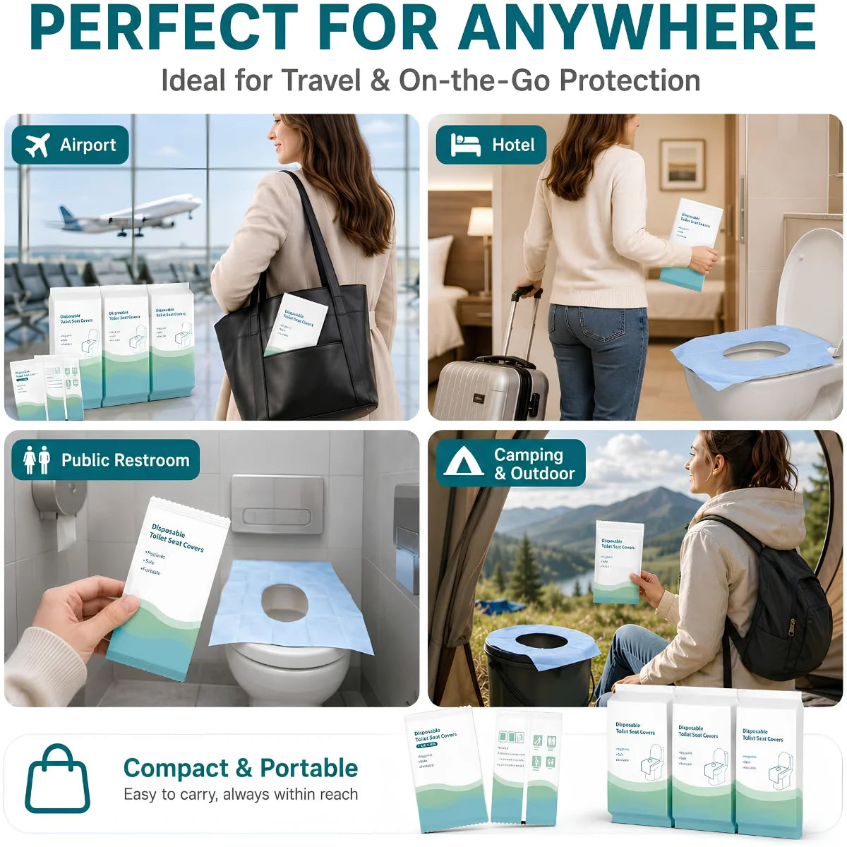 CleanSeat™ Disposable Toilet Seat Cover