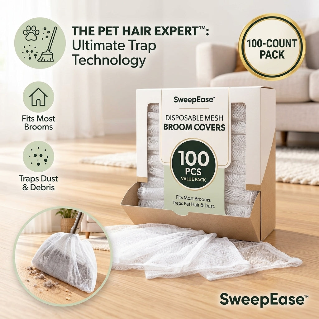 SweepEase™ Disposable Broom Dust Covers