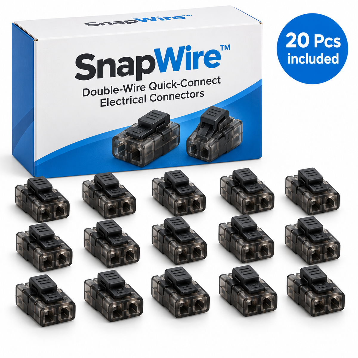 SnapWire™ Double-Wire Quick-Connect Electrical Connectors