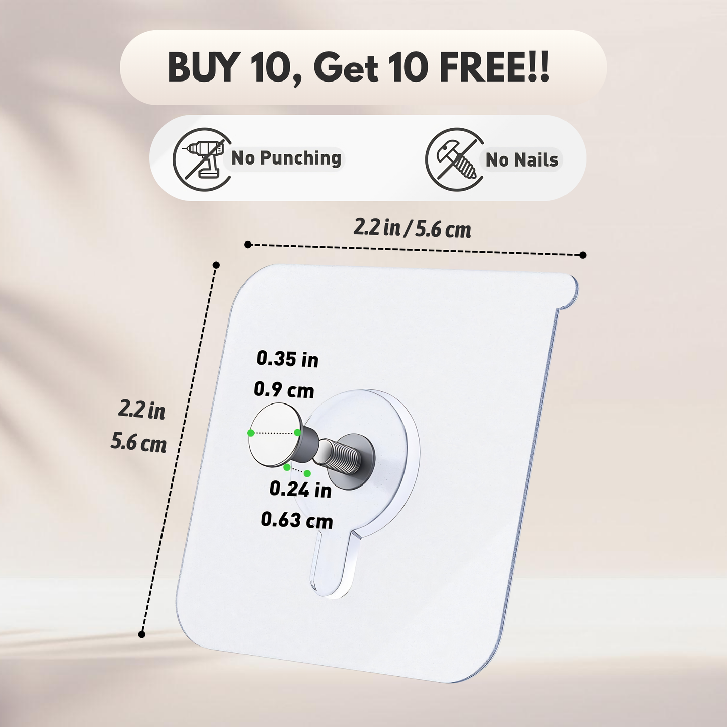 WallStick™ Adhesive Screws